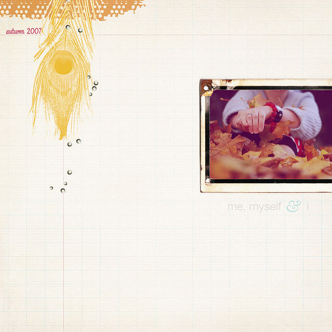 digital scrapbook page