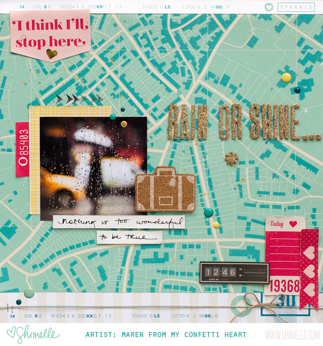 scrapbook page by maren @ shimelle.com