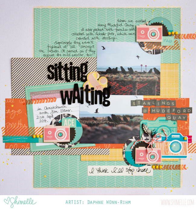 scrapbook page by Daphne Wünn-Rihm @ shimelle.com