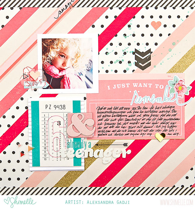 scrapbook page by Aleksandra Gadji @ shimelle.com