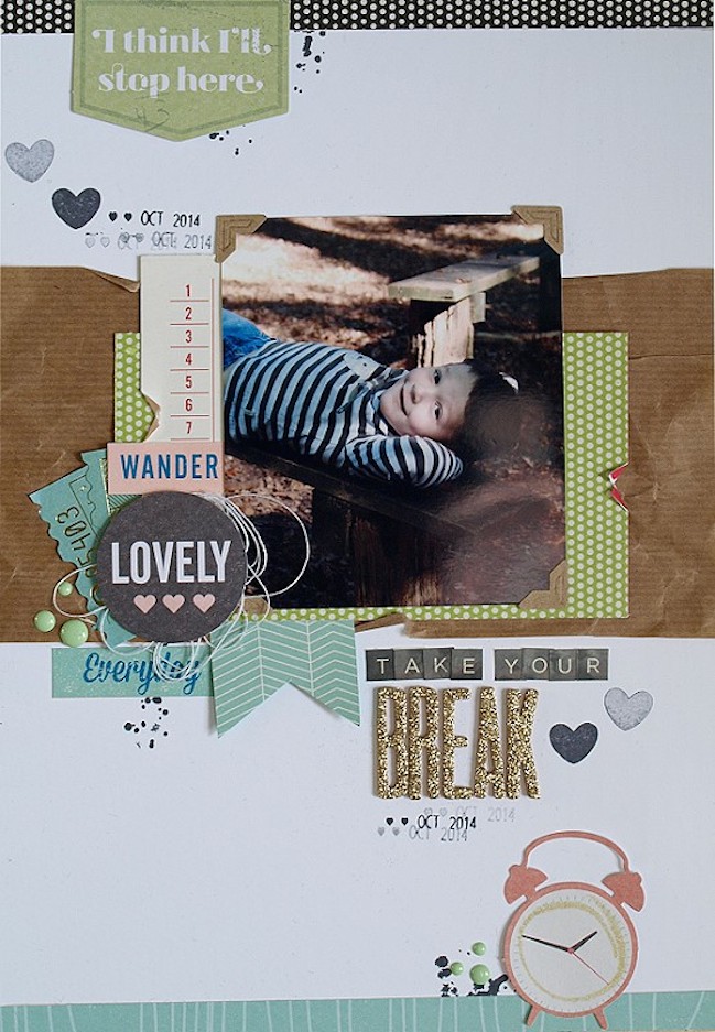 scrapbook page by jana @ shimelle.com