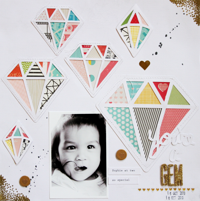 five idea for scrapbooking with creative titles by gina lideros @ shimelle.com