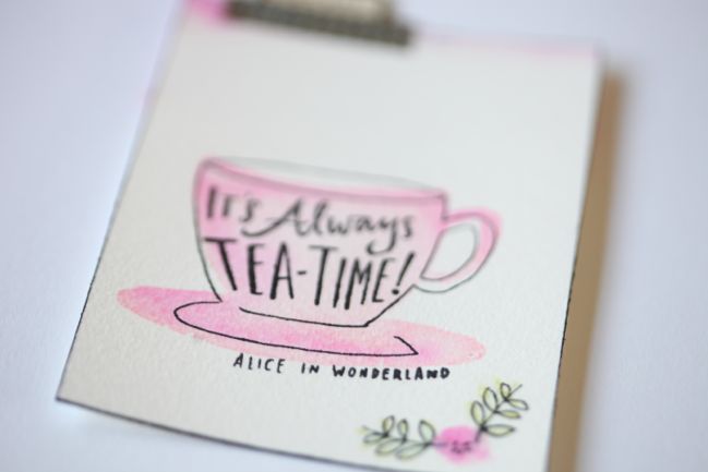 Cut, Stick, Stamp :: Card & Scrapbooking Ideas for a Teacup Stamp by Shimelle Laine @ shimelle.com