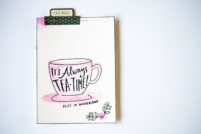 Cut, Stick, Stamp :: Card & Scrapbooking Ideas for a Teacup Stamp by Shimelle Laine @ shimelle.com