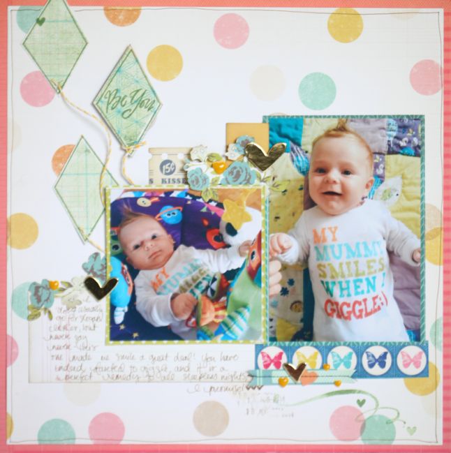 Cut, Stick, Stamp :: Card & Scrapbooking Ideas for a Springtime Kite Stamp Set @ shimelle.com