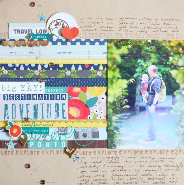 colour story - scrapbook page by Shimelle Laine