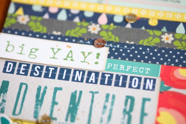 scrapbook page with letterpress plates @ shimelle.com