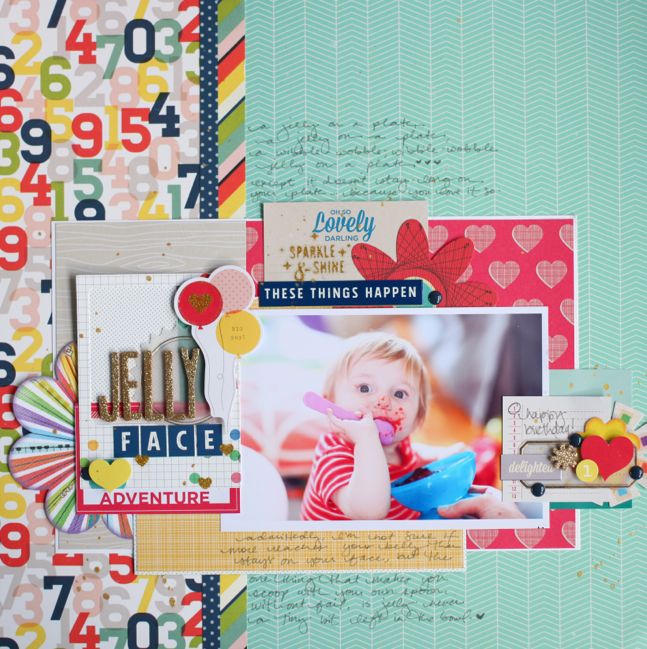 scrapbooking with old and new supplies @ shimelle.com