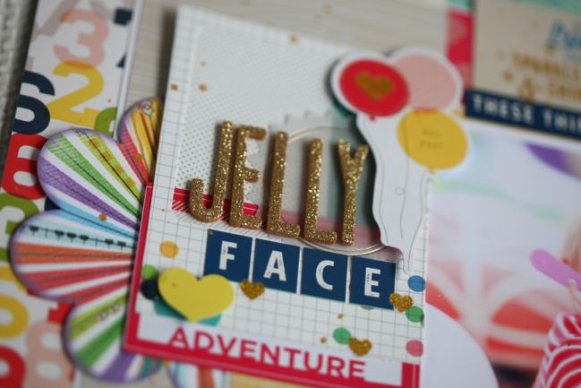 scrapbooking with old and new supplies @ shimelle.com