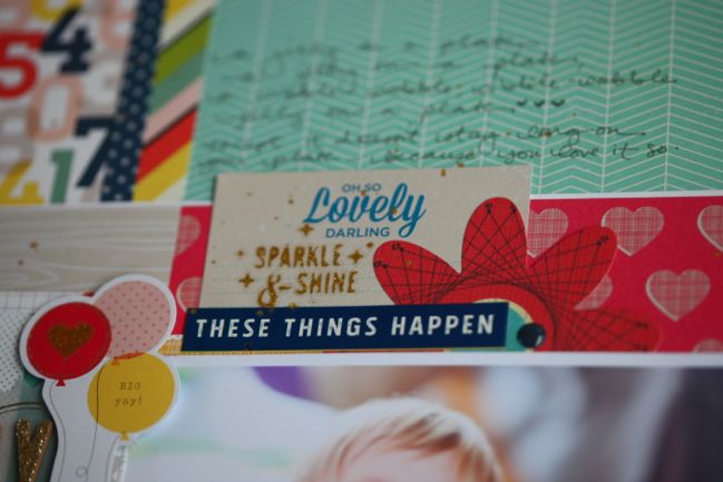 scrapbooking with old and new supplies @ shimelle.com