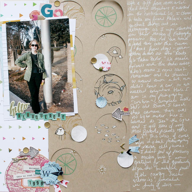 Circular scrapbooking inspiration by ashli oliver