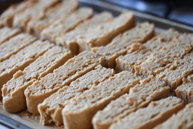 Gluten-free Peanut Butter & Chocolate Biscotti - inspired by the Bake Off! @ shimelle.com