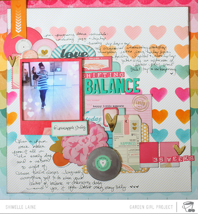 From Inked Hearts to Painted Wood Veneer :: Scrapbooking with guest Nancy Damiano @ shimelle.com