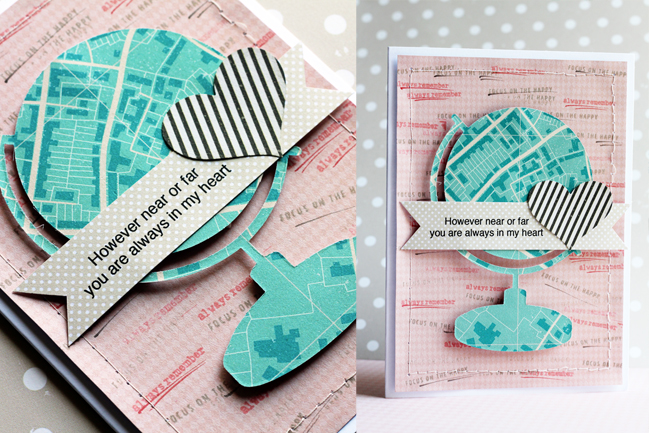 five non-travel ideas for scrapbooking with globes - jamie leija @ shimelle.com