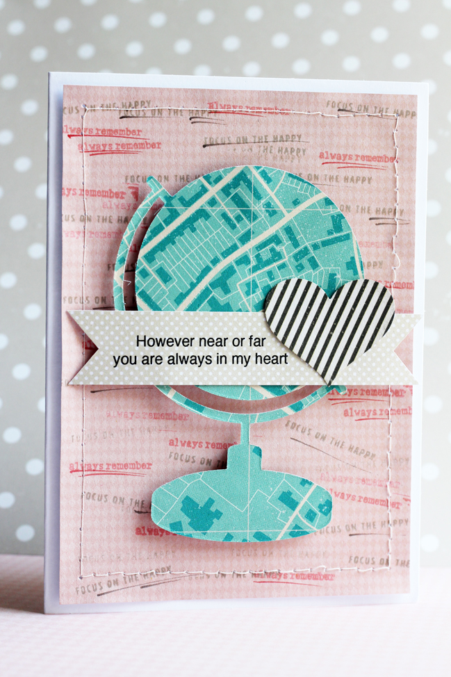 five non-travel ideas for scrapbooking with globes - jamie leija @ shimelle.com