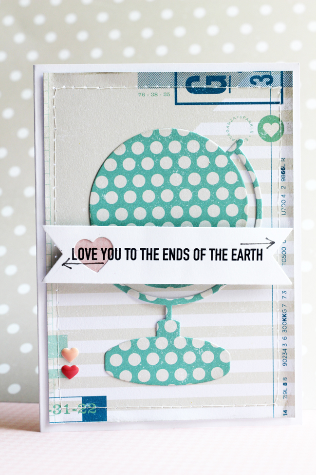 five non-travel ideas for scrapbooking with globes - jamie leija @ shimelle.com