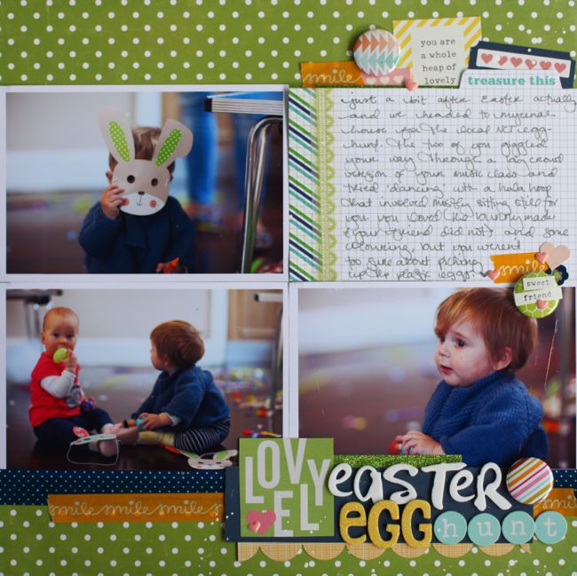 easter scrapbook page by shimelle laine @ shimelle.com