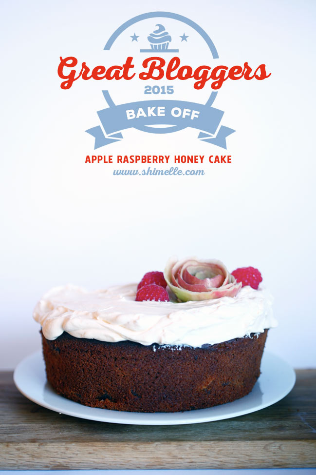 gluten-free apple raspberry honey cake #gbbo @ shimelle.com