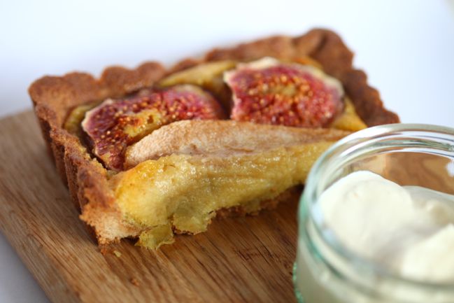 Gluten-Free Frangipane with Figs, Pears, and Ginger - inspired by the Bake Off #gbbo @ shimelle.com