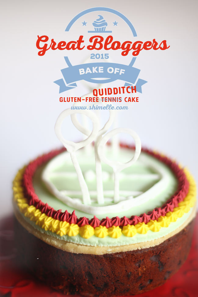 Gluten-Free Victorian Quidditch Cake - inspired by Bake Off Tennis Cake @ shimelle.com