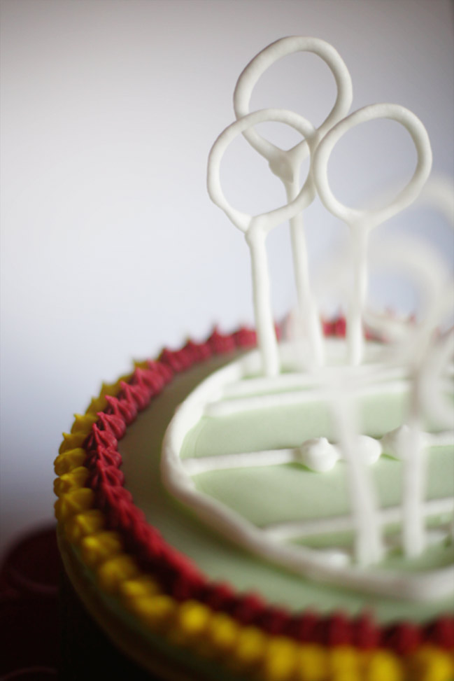 Gluten-Free Victorian Quidditch Cake - inspired by Bake Off Tennis Cake @ shimelle.com