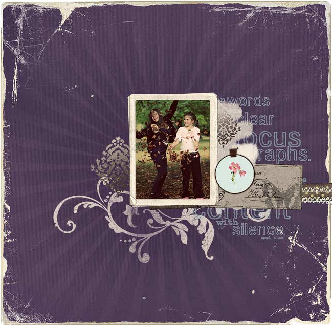 digital scrapbook page