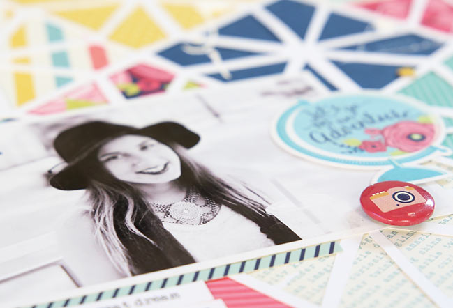 scrapbook page by Gina Lideros featuring the Starshine collection @ shimelle.com