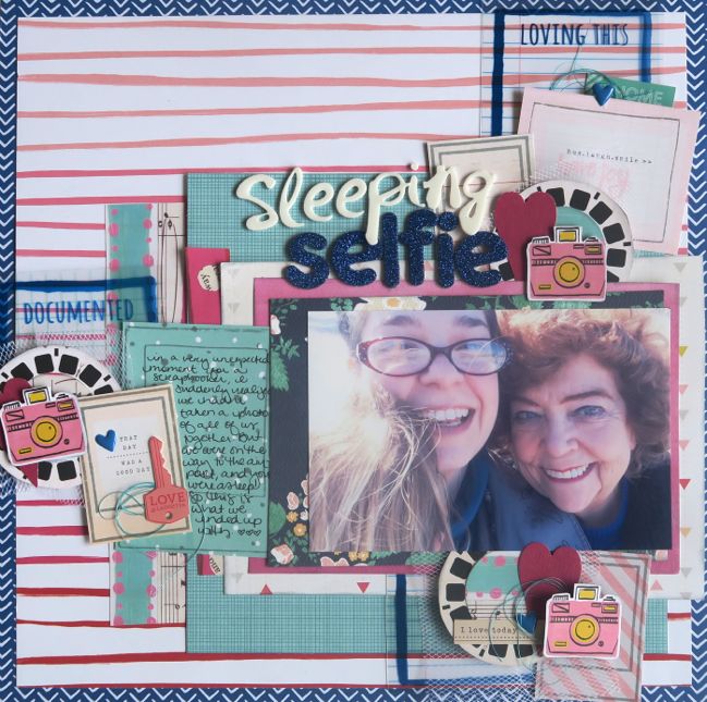 scrapbooking with handmade embellishments - Glitter Girl video @ shimelle.com