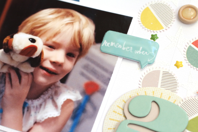 Scrapbook Journaling for Childhood Memories by meghann andrew @ shimelle.com