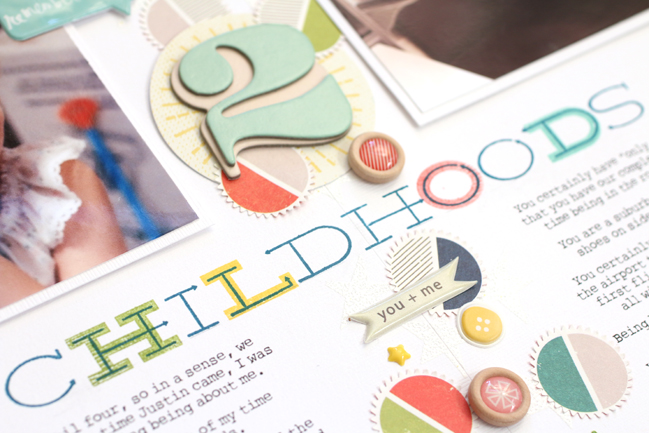 Scrapbook Journaling for Childhood Memories by meghann andrew @ shimelle.com