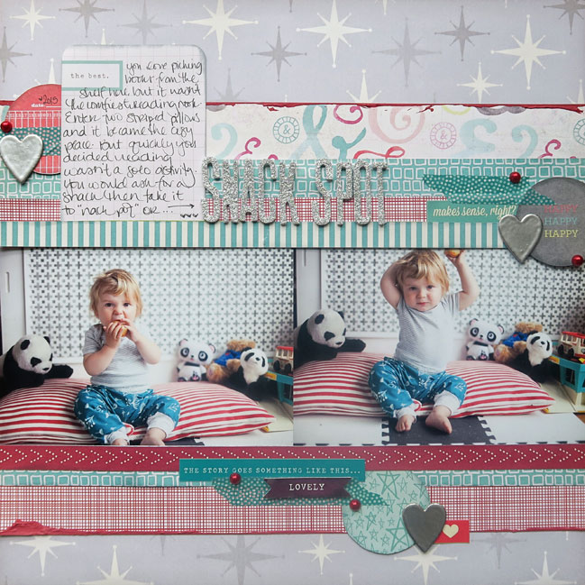 Glitter Girl Adventure 128: Old Stash Simplification scrapbooking video @ shimelle.com