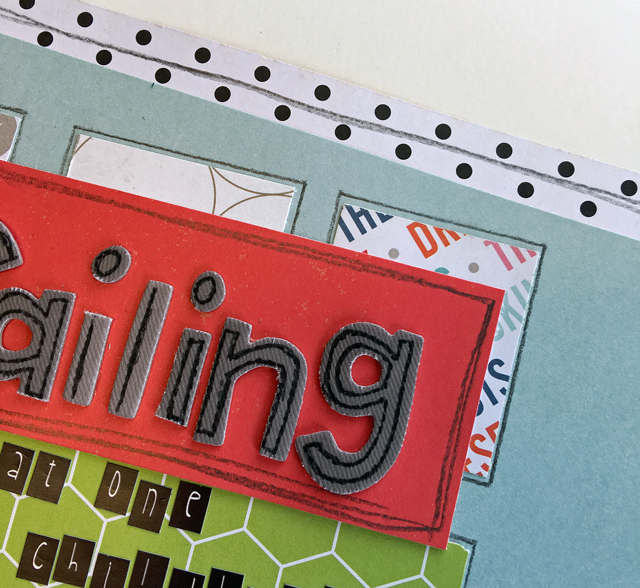Modern colour blocking for scrapbook pages Modern colour blocking for scrapbook pages