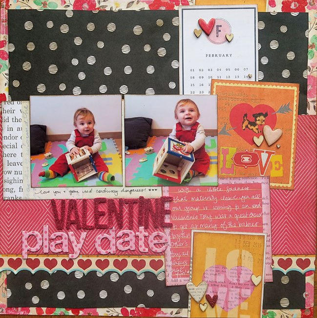 scrapbooking with pink AND red @ shimelle.com