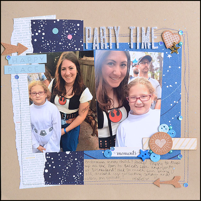 weekly challenge: mix old scrapbooking stash with new favourites @ shimelle.com // layout by May Flaum
