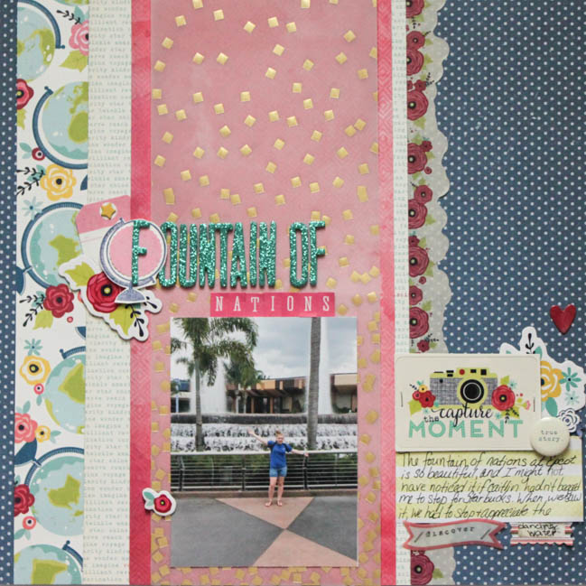 weekly challenge:weekly challenge: take inspiraton from maps or globes @ shimelle.com // layout by MARGIE VISNICK