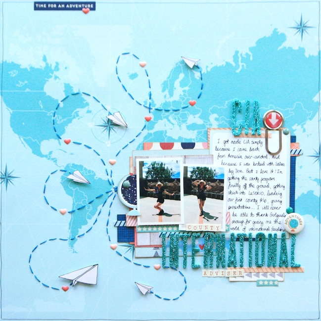 weekly challenge: take inspiraton from maps or globes @ shimelle.com // layout by KIRSTY SMITH