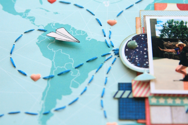 weekly challenge: take inspiraton from maps or globes @ shimelle.com // layout by KIRSTY SMITH