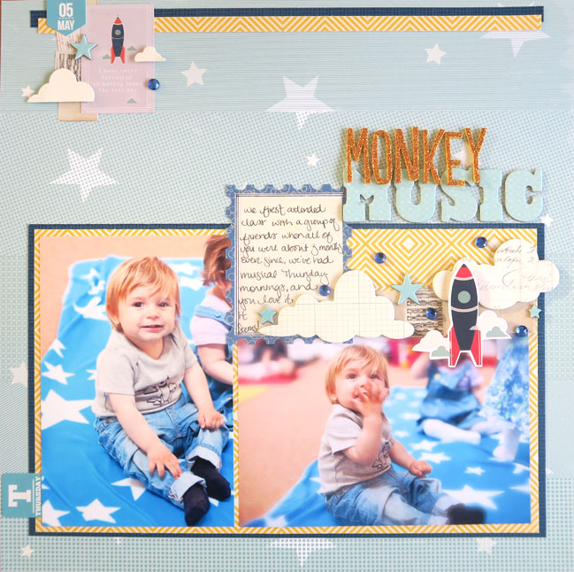 Modern colour blocking for scrapbook pages Modern colour blocking for scrapbook pages