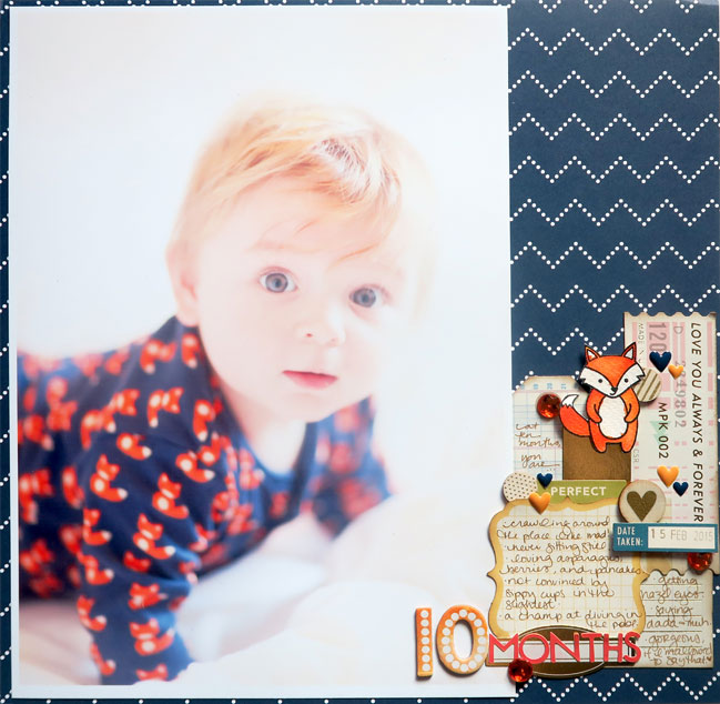 Design ideas for scrapbooking larger photos