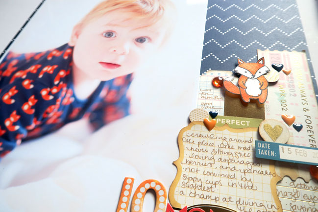 Design ideas for scrapbooking larger photos