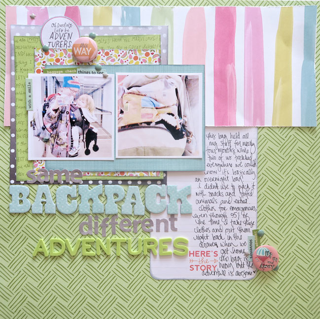 scrapbooking photos edited on your phone - layout by shimelle laine