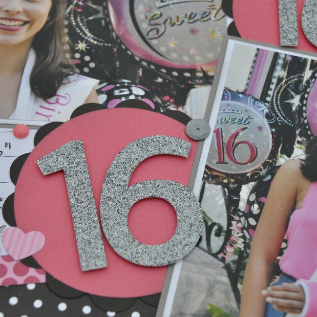 weekly challenge :: scrapbook with numbers // scrapbook page by Chris Robertson