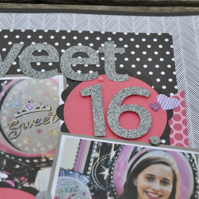 weekly challenge :: scrapbook with numbers // scrapbook page by Chris Robertson