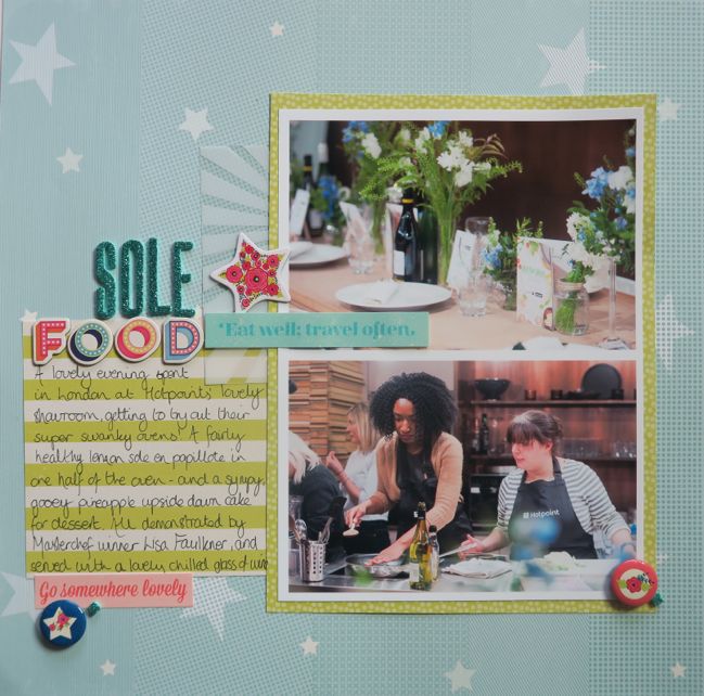 nikki's first scrapbook page