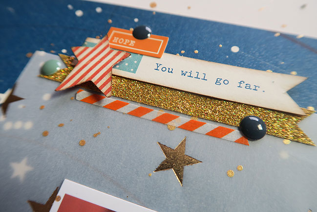 Glitter Girl scrapbooking video on layering // scrapbook page by shimelle laine