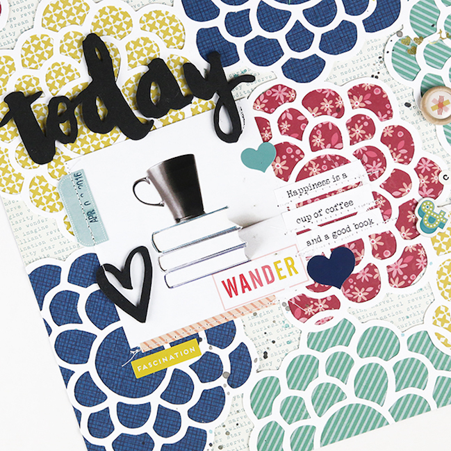 weekly challenge: scrapbook about a favourite book // scrapbook page by Gina Lideros