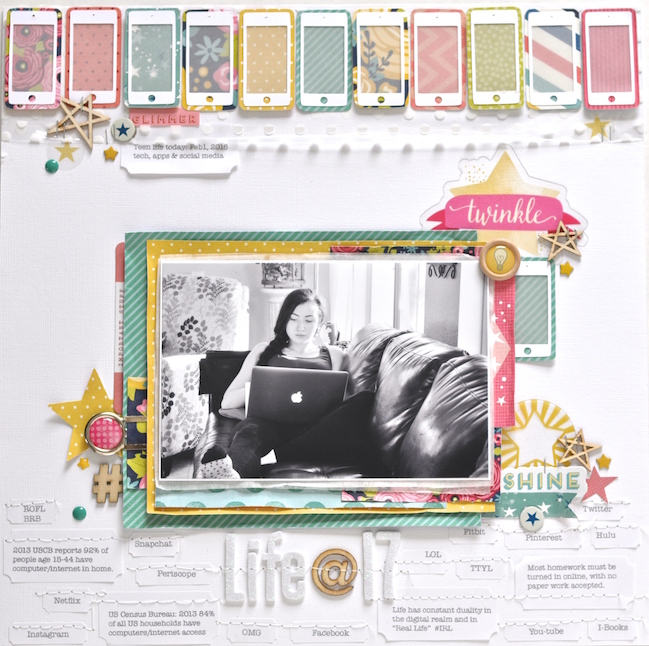 weekly challenge :: make your journaling the heart of your scrapbook page // scrapbook page by Leigh Ann Odynski