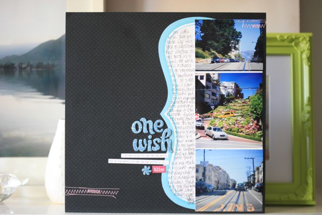 scrapbook page from a sketch