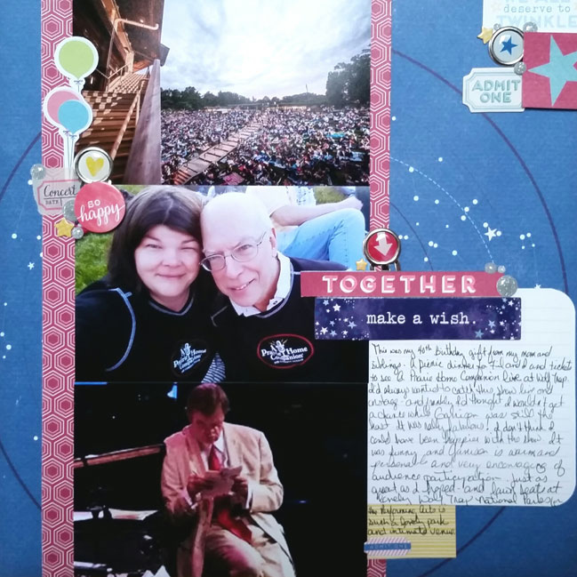 bright and bold colour story // scrapbook page by Charity Feit