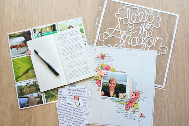 layers of a story: creating an interactive page // scrapbook page by Kirsty Smith